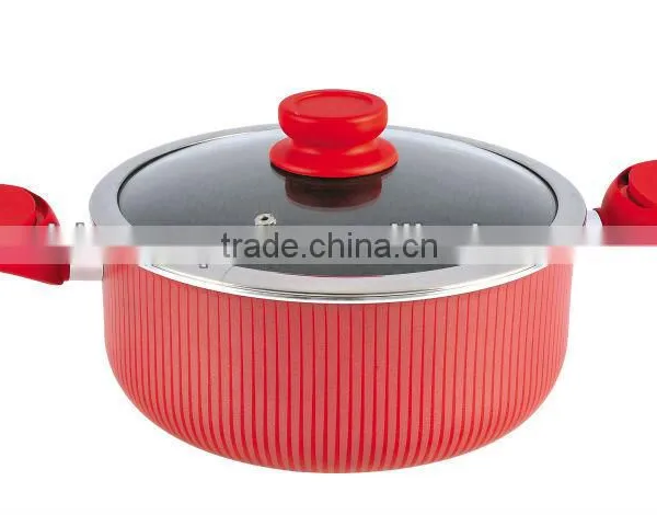 Stripe Design Aluminum Casserole