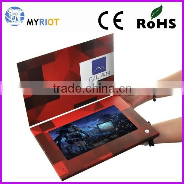 10 Inch OEM Wedding Souvenir Musical LCD Greeting Card