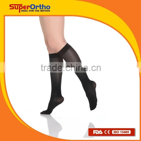 Medical Compression Stocking--- A8-006 Ultra Comfort Under Knee Close Toes photo-2