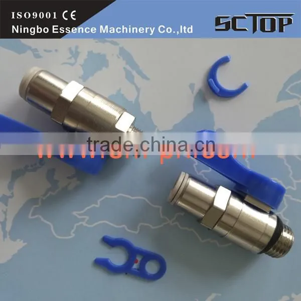 Pneumatic Quick Fitting Pneutop Auto Parts Pneumatic Plastic Square Tube Connector