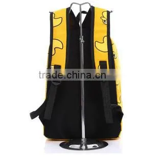 Yellow Duck Pattern School Bag Cute Travel Backpack photo-2