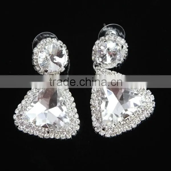 Latest Fashion Hot Sale Bling Fancy Crystal Earrings Wholesale J0784Y photo-5