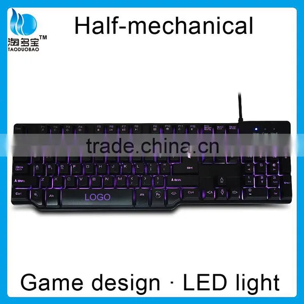 Adjustable Backlit Gaming Keyboard_professional Half Mechanical Keyboard Quality Choice photo-4