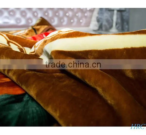 Hot Selling New Design 100 % Polyester Korean Style2Ply Mink Blanket photo-3