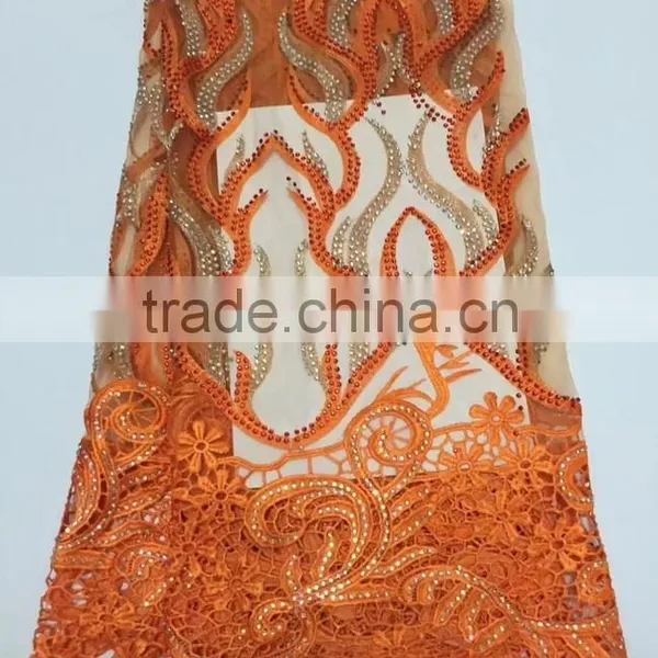 CL6935-1 Best Selling High Quality African Net Lace Fabric for Women Dress