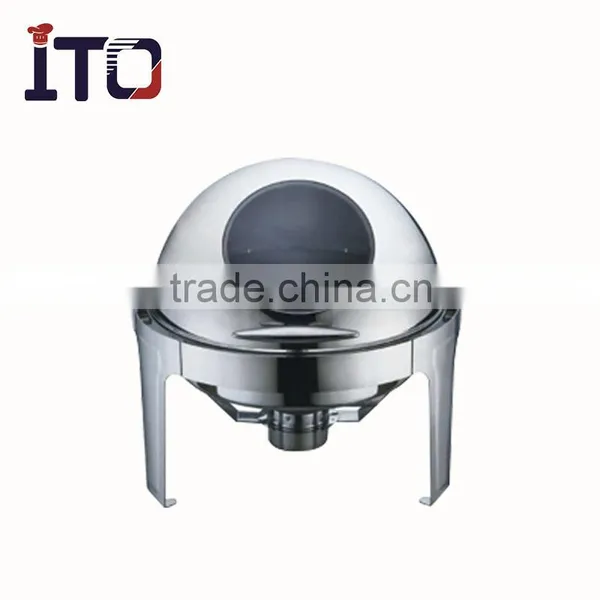YK721 6L Stainless Steel Round Roll Chafing Dish photo-2