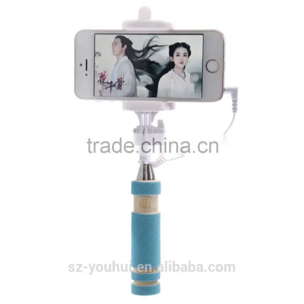 Wholesale Cheap Price Colorful Mini Selfie Stick Tripod With Wired for Smart Phone for IPhone for Samsung photo-4