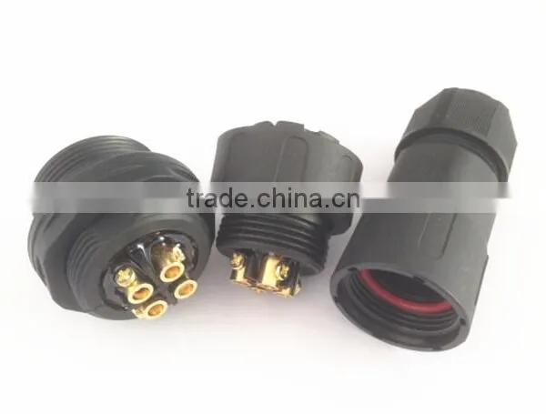 4 Pole Waterproof Connector Male Socket With Female Plug Cable to Board Connector photo-3