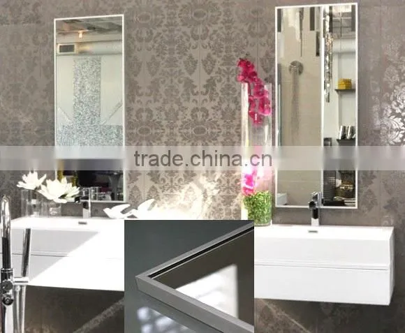Mirror plant with LED bathroom mirrors