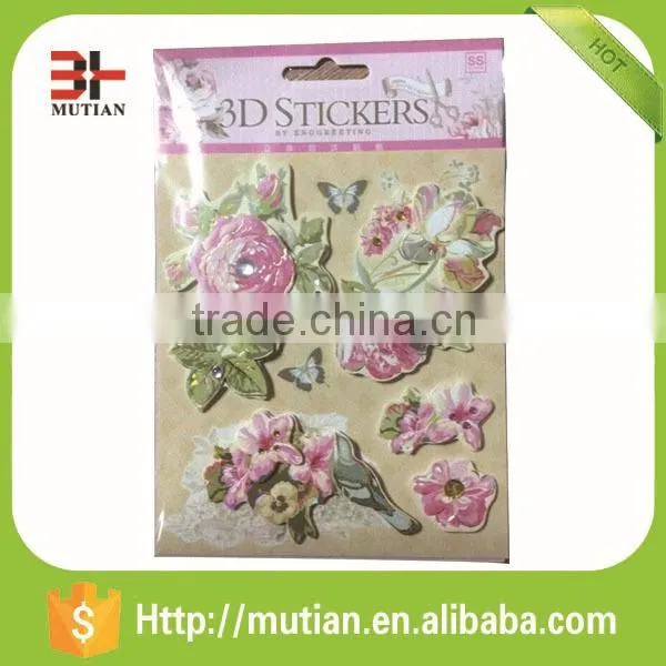 Flower Die Cut Chipboard Handmade Sticker/3D Sticker photo-5