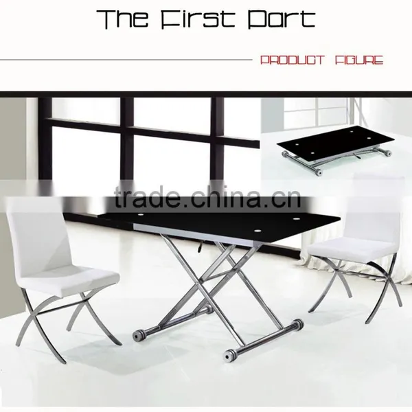 Space Saving Foldable Glass Dining Table photo-6