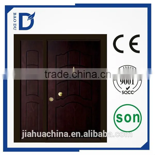 Armored Burglar Proof Designs Carved Wood Design Panel Door Cedar Door With Certificate photo-3