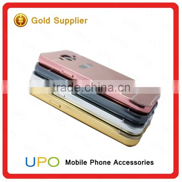 [UPO] New Arrival Mirror Metal Aluminum Bumper Acrylic Plastic PC Back Cover Case for Samsung Galaxy J7 photo-2
