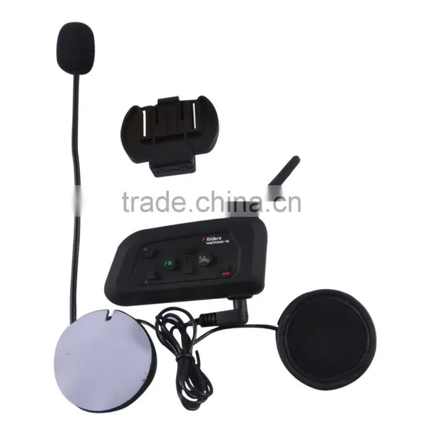Reference Full Duplex Headset Bluetooth Walkie Talkie 1200m 4 Riders Waterproof bt Interphone for Motorcycle Helmet photo-3