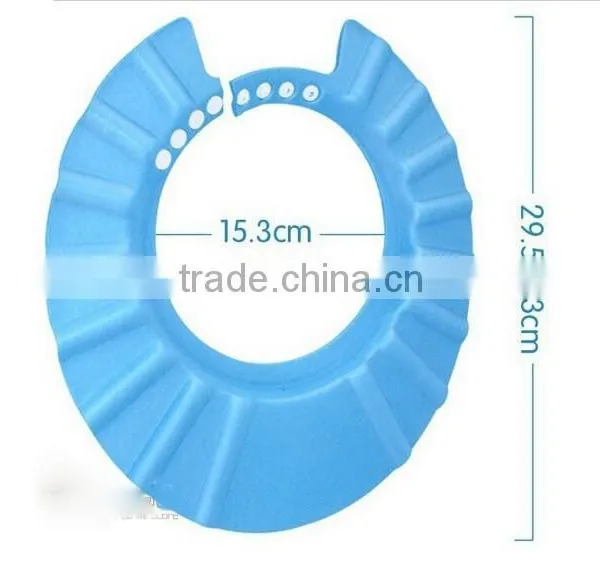 New Hot Selling 3 Color Adjustable Shower Cap Protect Shampoo for Baby Health Bathing Bath Waterproof Caps photo-6
