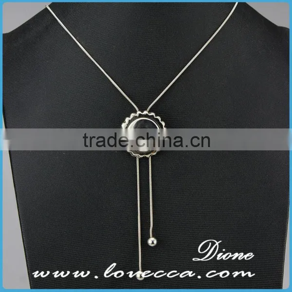 Greece Women Simple Design Wholesale Fashion Jewelry Necklace With Snap Button Pendant photo-4