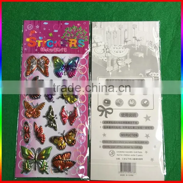 Butterfly 3D Blister Stickers Cartoon Stickers photo-3