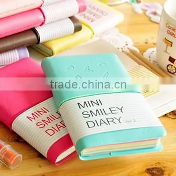 Mini Cute Lovely Color Paper Smiley Journal Notebook photo-2