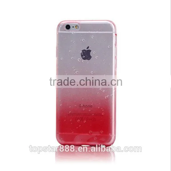 Colorful Water-drop Tpu Phone Case ,Beautiful Tpu Case for Iphone 6 , Waterproof Tpu Fabric Phone Case . photo-3