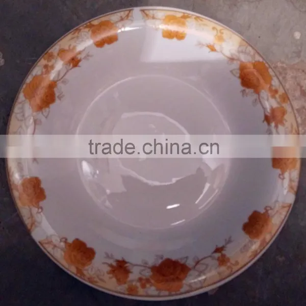 9.25 Inch Edgefold Porcelain Plate , Hotel and Restaurant Porcelain Dinner Plate photo-5