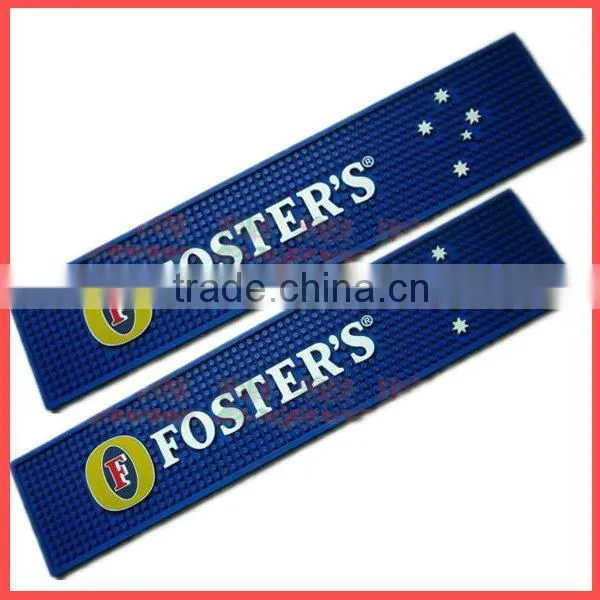 Supply Anti-slip Soft Silicone Pvc Rubber Custom Bar Mat photo-3