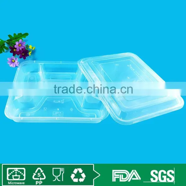 Lunch Box Plastic Disposable Bento Office Lunch Box With Dividers
