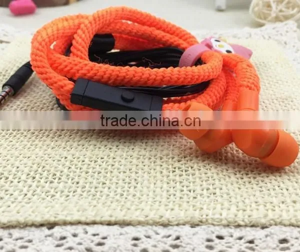 Beautiful Stereo Water Proof Shoelace In-ear Earphone With 3.5mm Plug photo-3