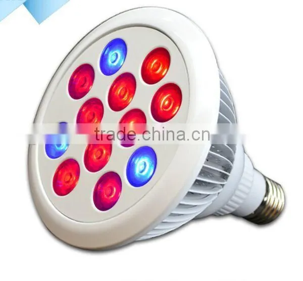 2016 New E27 12w PAR38 Led Grow Light With Full Spectrum for Plant