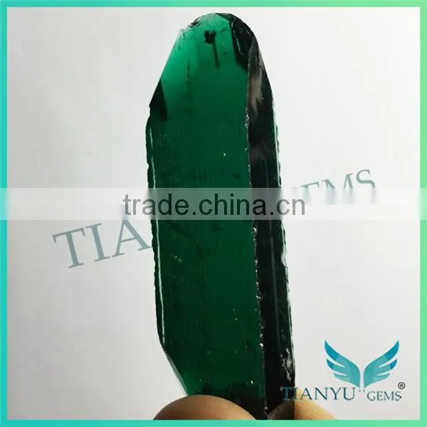 Wholesale Blue Emerald Stone Bulk Gemstone /rough Cut Synthetic Russian Emerald Price per Carat photo-3