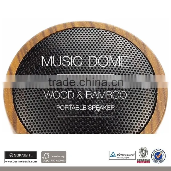 3D KNIGHT High Quality OEM Professional Mini Portable Wooden Wireless Bluetooth Speaker photo-3
