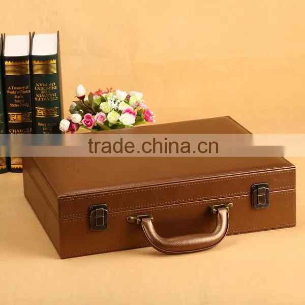 Chinese Factories Wholesale Custom Luxurious Leather Gift Boxes, Portable Storage Box photo-3