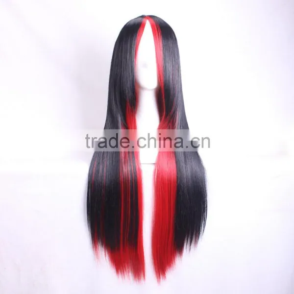 2015 New Fashion Harajuku Cosplay Anime Wig Young Heat Colorfull Ombre Wig Party Synthetic Wigs With Bangs photo-4