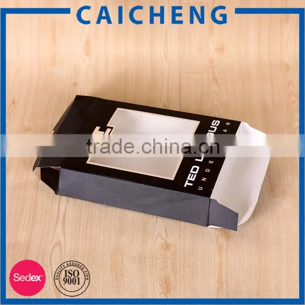 Hot Sale Custom Scarves Packaging Black Folding Box photo-3