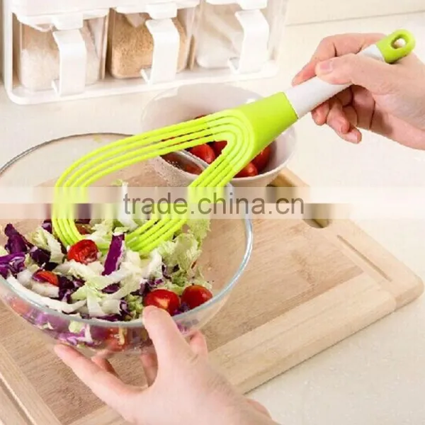 2 in 1 Plastic Food Grade Egg Tools Hand Held Manual Egg Beater photo-2