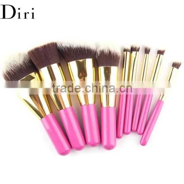 Beauty Care 9pcs Pink Handle Cosmetic Brush Set With Pink Case photo-4
