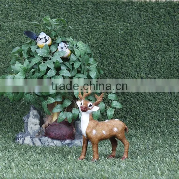 Artificial Realistic Furry Decorative Plastic Figurine Deer Kids photo-2