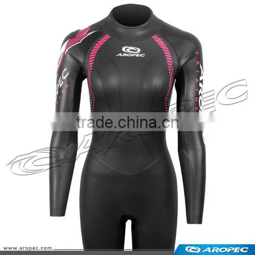 Aropec Flying Fish Lady 3 and 2mm Super Stretch Skin Neoprene Triathlon Fullsuit Wetsuit photo-2