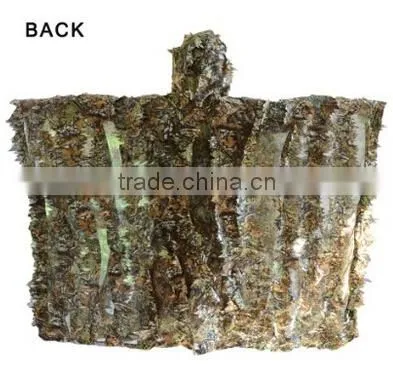 Woodland Camouflage Ghillie Poncho photo-2
