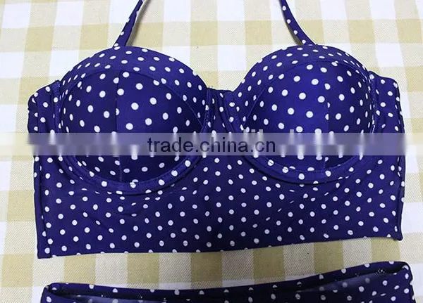 2016 New Arrival Wave Retro High Waist Bikini photo-4
