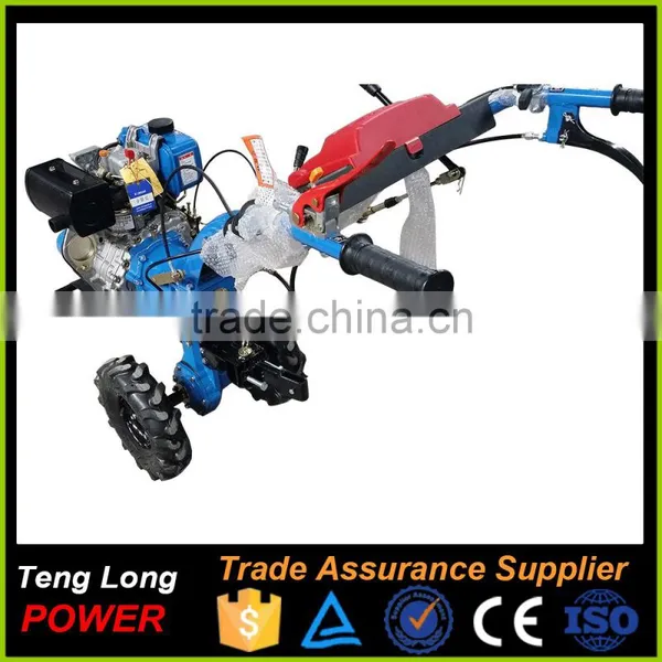Gear Transmission Diesel Fuel Power Engine Rotary Tiller Cultivators With Plough For Sale photo-4