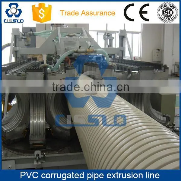 CE STANDARD HIGH PERFORMANCE PVC DOUBLE WALL CORRUGATED PIPE MAKING MACHINERY photo-2