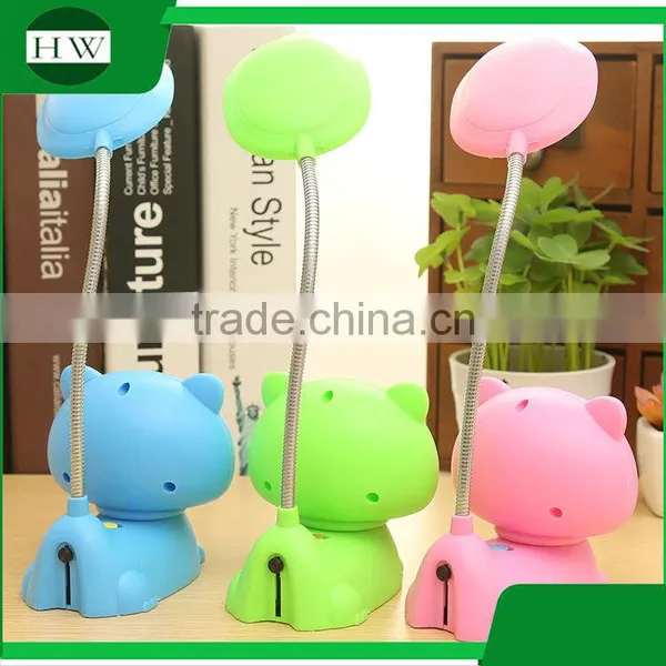 Plastic Cartoon Charging Charge Study Led Reading Desk Table Latern Lamp Light photo-2