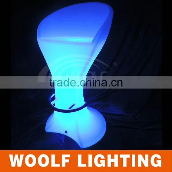 Excellent Design CE and Rohs Compliant Waterproof Colourful Rechargeable RGB LED Lighting Up Bar Stool Bar Chair photo-2
