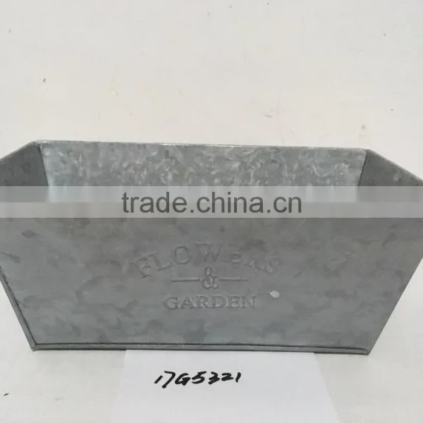 Cheap Wholesale Retro Metal Good Design Coconut Outdoor Square Planter Big Flower Pots With Flowers photo-5