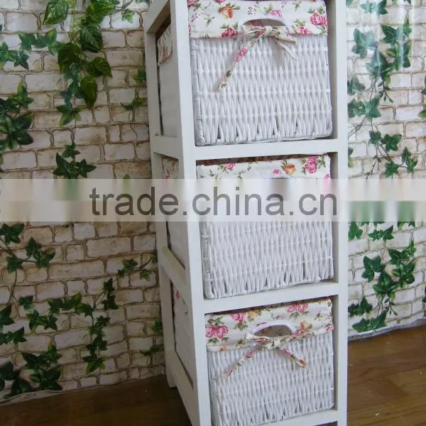 White Wooden Cabinet With Drawers/wooden Chest/wooden Furniture photo-3