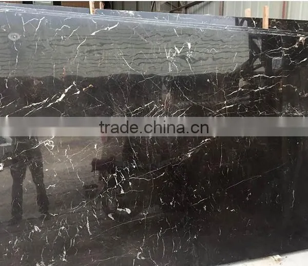 Gold Inlaid With Jade Brown Marble Tiles and Slabs photo-4