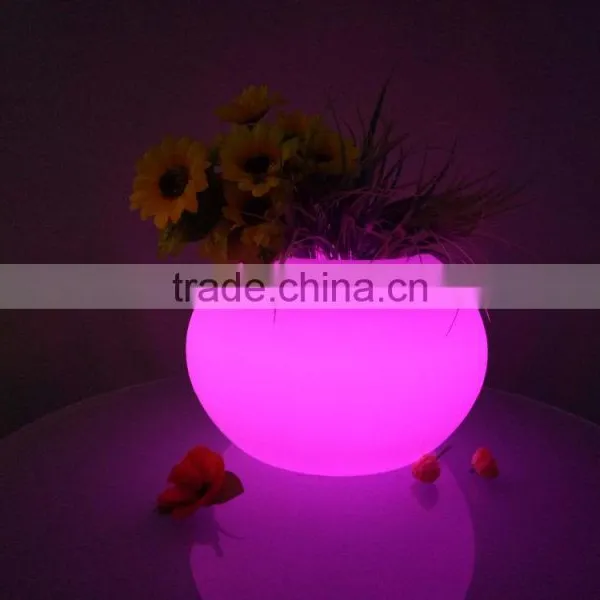 Infrared Remote Control PE Plastic Display Led Flower Pots photo-2