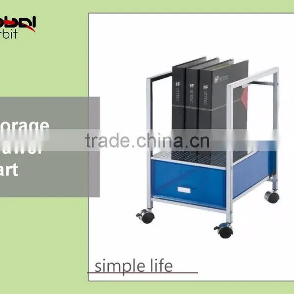 Office File Storage 2 Plastic Drawer Hills Studio Drawer Cart With Shelves photo-5