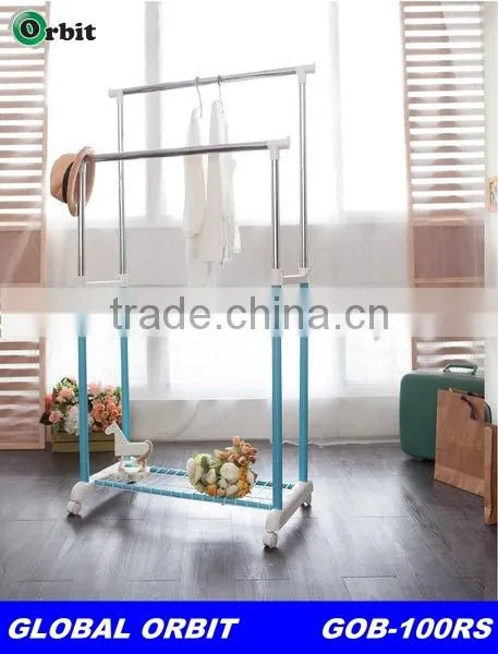 Modern Movable Adjustable Metal Clothes Drying Rack Stand photo-2