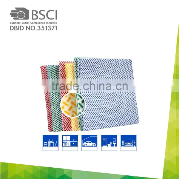 Hot Selling Rayon Cleaning Yellow Dust Cloth Disposable Household Cleaning Wipes photo-4